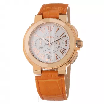 Zegarek damski FOLLI FOLLIE WF13R002SEN 40mm Różowe Złoto Stal Szlachetna Biała Skóra