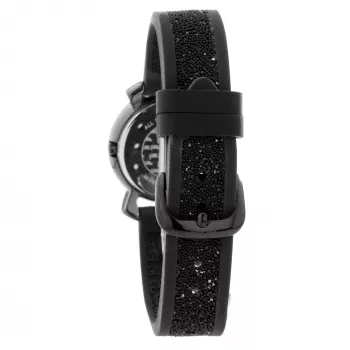 Zegarek damski FOLLI FOLLIE WF15T013ZSA Santorini Flower 28mm, stal szlachetna w kolorze różowego złota, biała skóra