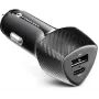 Forcell Carbon CC50-1A1C 38W Ładowarka samochodowa USB-C PD 3.0 + USB-A QC 3.0 Czarna