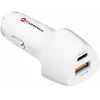 Forcell Carbon CC50-1A1C 38W USB-C PD + USB-A QC 3.0 Ładowarka samochodowa - Biały