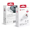 Forcell Carbon CC50-1A1C 38W USB-C PD + USB-A QC 3.0 Ładowarka samochodowa - Biały