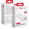 Forcell Carbon CC50-1A1C 38W USB-C PD + USB-A QC 3.0 Ładowarka samochodowa - Biały