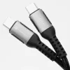 Forcell F-Energy Cafule USB-C do USB-C Kabel 2 m 240 W PD 5A QC 4.0 Pleciony Czarny