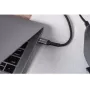 Forcell F-Energy Cafule USB-C do USB-C Kabel 2 m 240 W PD 5A QC 4.0 Pleciony Czarny