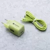 Forcell F-Energy GaN III VT-41 33 W Ładowarka ścienna GaN, 1x USB-C PD 3.0/PPS i 1x USB-A QC 4.0, Zielona