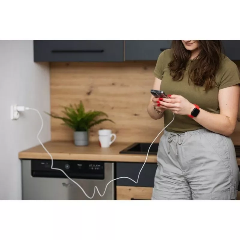 Forcell F-Energy USB-C do USB-C Kabel QC4.0 PD 5A 100W 3m Biały C339