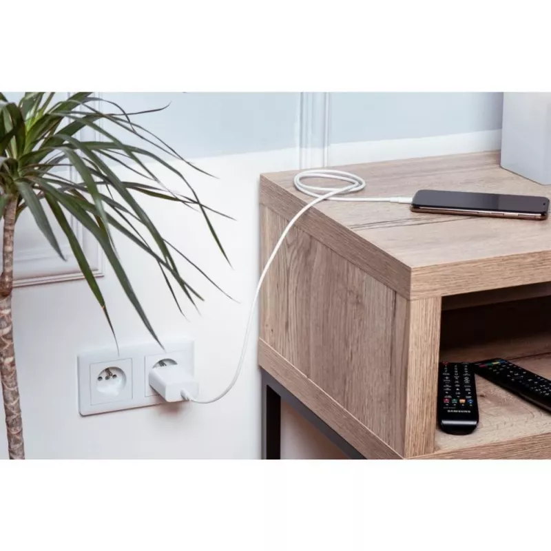 Forcell F-Energy USB-C do USB-C Kabel QC4.0 PD 5A 100W 3m Biały C339
