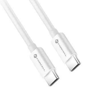 Forcell F-Energy USB-C do USB-C Kabel QC4.0 PD 5A 100W 3m Biały C339