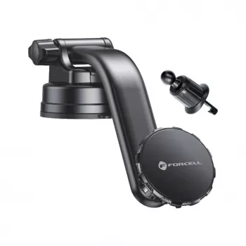 Forcell F-Grip MagLuxe Magnetyczny Uchwyt do Telefonu Samochodowy – Szyba, Deska Rozdzielcza, Nawiew – Czarny