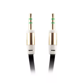 FOREVER Uniwersalny kabel AUX 3,5 mm męski-męski, 1 m, czarny