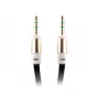 FOREVER Uniwersalny kabel AUX 3,5 mm męski-męski, 1 m, czarny