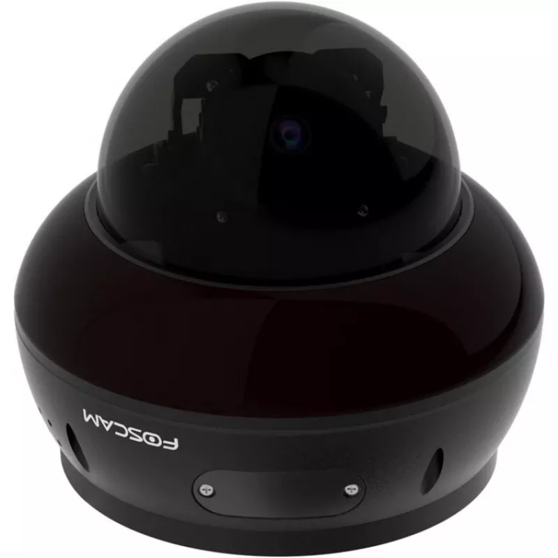 Foscam D8ET Kamera IP do monitoringu Czarna 8MP (3840x2160), PoE, Funkcja PT, Wykrywanie wspomagane AI, Odporność na wandalizm IK10