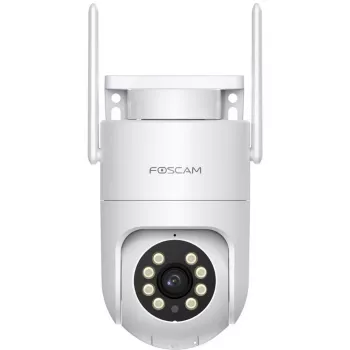 Foscam PD8 Bezprzewodowa Kamera Ochronna Biała 8MP (3840x2160), WiFi 6 Dual Band, Radar Fal Milimetrowych, 360° Auto-śledzenie, Obrót i Pochylenie