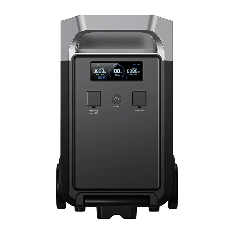 FOSSIBOT FB3840 3840Wh LiFePO4 Przenośna stacja zasilania 2200W czysty sinus AC, gotowa na solar, rozszerzalna bateria