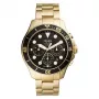 Fossil FS5727 Męski Zegarek Chronograf Kwarcowy 46mm Czarna Tarcza Czarna Skóra