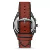 Fossil FS5799 Męski Zegarek Kwarcowy Minimalistyczny 44mm Czarna Skóra