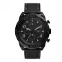 Zegarek męski Fossil FS5874 z niebieską tarczą i brązowym skórzanym paskiem 42mm