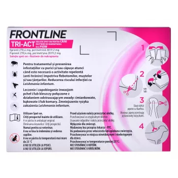 FRONTLINE Tri-act L 20-40 kg - Krople przeciw pasożytom dla psów - 3 x 4 ml