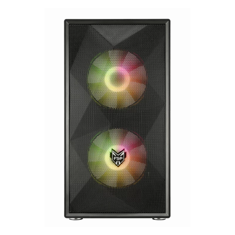 FSP CST130A Micro-ATX Obudowa Gamingowa - Czarna