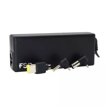 FSP NB 90W Uniwersalny zasilacz AC do laptopa z 8 wymiennymi końcówkami - Czarny