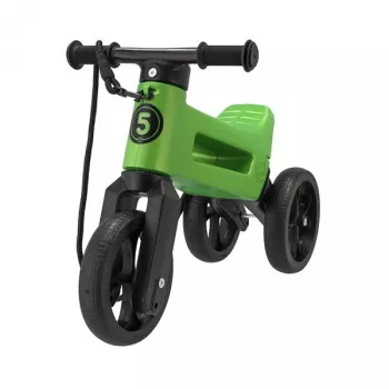 Funny Wheels Rider Super Sports rowerek biegowy, zielony, 2-w-1, koła EVA 10 cali