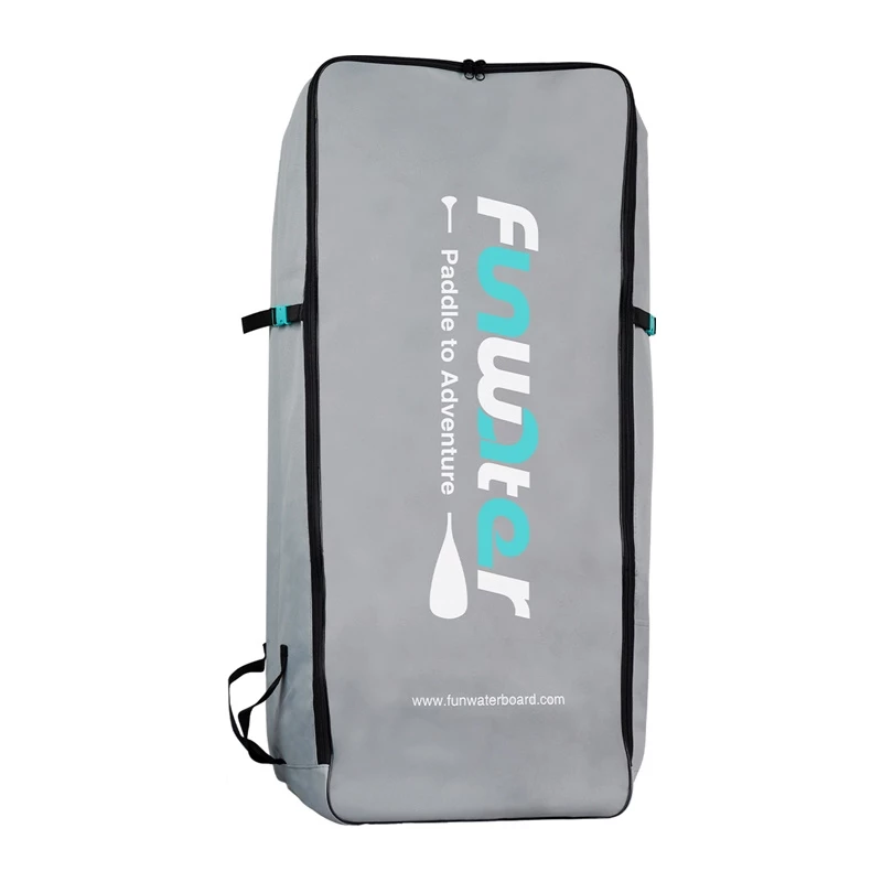 Plecak SUP FunWater (szary) – 120L, tkanina Oxford heavy-duty, wzmocnione szelki