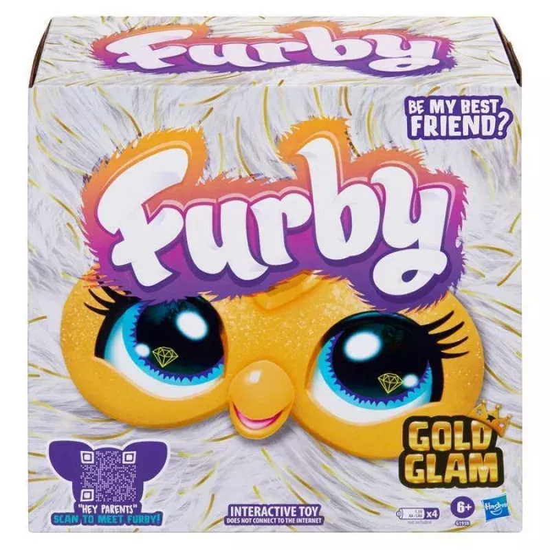 Furby Gold Glam Interaktywna Pluszowa Zabawka