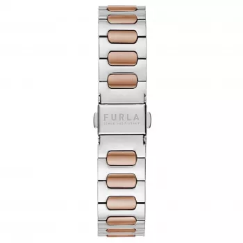 FURLA Arco Chain Damski Zegarek Kwarcowy 38mm Stalowa Bransoleta Mesh Kolor Różowego Złota
