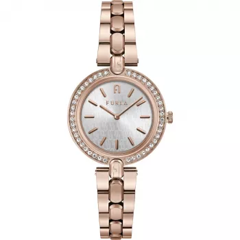 FURLA Arco Chain Zegarek Damski Kwarcowy WW00002003L3 34mm Srebrny Stal Nierdzewna