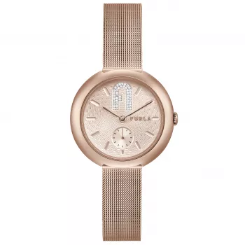 FURLA Arco Chain Zegarek damski kwarcowy WW00013007L3 36mm Srebrny Stal nierdzewna