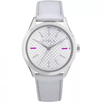 Zegarek damski FURLA Giada Kwarcowy 35mm Koperta ze stali nierdzewnej Różowy pasek skórzany R4251101504