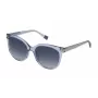 Okulary przeciwsłoneczne damskie FURLA SFU337-5497DY Brązowa Havana Oprawka acetatowa Brązowe soczewki gradientowe 54 mm