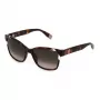 Okulary przeciwsłoneczne damskie FURLA SFU470-5401AY - czarna oprawka acetatowa, szare soczewki gradientowe, 54mm