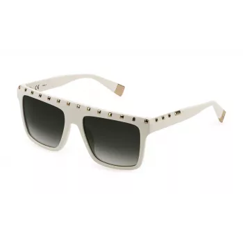 Okulary przeciwsłoneczne FURLA SFU535-5403GF damskie kocie oko Havana brązowy gradient 54mm