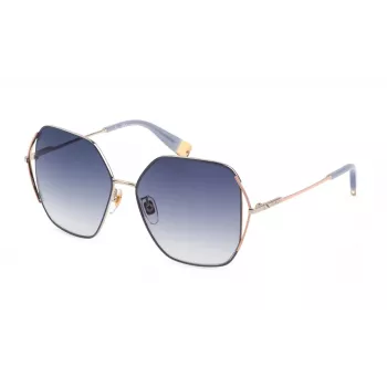 Okulary przeciwsłoneczne damskie FURLA SFU601-580492 Havana Brown Acetate 58mm