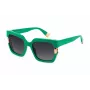 Okulary przeciwsłoneczne FURLA SFU624-54092X damskie, Havana, acetat, geometryczne, 54mm