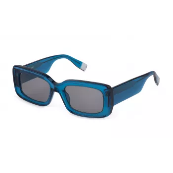 Okulary przeciwsłoneczne Furla SFU630V530855 dla kobiet, Havana, acetat, kwadratowe, 53 mm