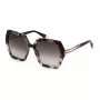 Okulary przeciwsłoneczne damskie FURLA SFU684-5601GT Havana kwadratowe acetat brązowy gradient UV400