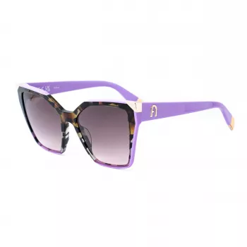 FURLA SFU686V5403KA Damskie okulary przeciwsłoneczne Havana Square 54/18/140 mm