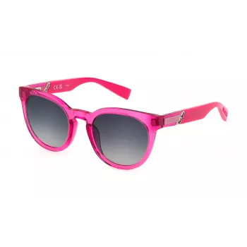 FURLA SFU687-5103GB Damskie okulary przeciwsłoneczne kocie oko Havana 51 mm