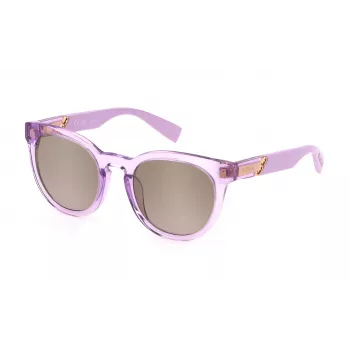 Okulary przeciwsłoneczne FURLA SFU687-516PFG damskie, oprawka Havana acetat, soczewki brązowe gradient 51mm
