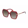 Okulary przeciwsłoneczne damskie FURLA SFU691-5406NL - Brązowy gradient - 54/19/140 mm