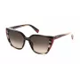 FURLA SFU782-5505GZ Damskie okulary przeciwsłoneczne Motyl Havana Brąz Gradient 55mm