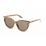 FURLA SFU783-55092M Damskie okulary przeciwsłoneczne kwadratowe Havana/Brąz 55/15/140 mm