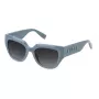 FURLA SFU809V5304GT Damskie okulary przeciwsłoneczne w kształcie kwadratu Havana Brązowy Gradient 53mm