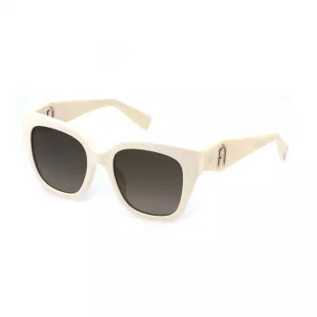 FURLA SFU812-5306Y1 Damskie okulary przeciwsłoneczne Cat Eye Havana Brązowy Gradient 53mm