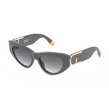 Okulary przeciwsłoneczne FURLA SFU881-540GFS damskie, Havana Tortoise, Gradient Grey, 54 mm