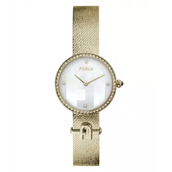 Zegarek damski FURLA Arco Chain WW00022001L2 32mm Stal nierdzewna Srebrny cyferblat sunray