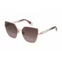 Okulary przeciwsłoneczne FURLA Cat Eye dla kobiet SFU690-580SHP Oprawka Havana Brown Acetate Soczewki Brązowy Gradient 58/17/135 mm