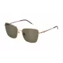 Okulary przeciwsłoneczne FURLA Cat Eye dla kobiet SFU714-580300 Czarny/Szary 58mm